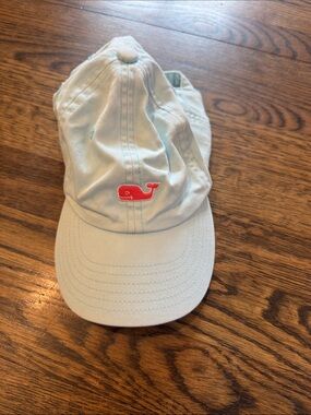 Vineyard Vines Kids Light Blue Cap with Pink Whale Logo